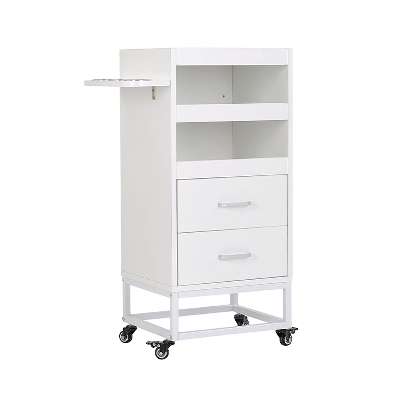 HZ2032W Armoire de coiffure pour salon de coiffure avec support et tiroir pour sèche-linge