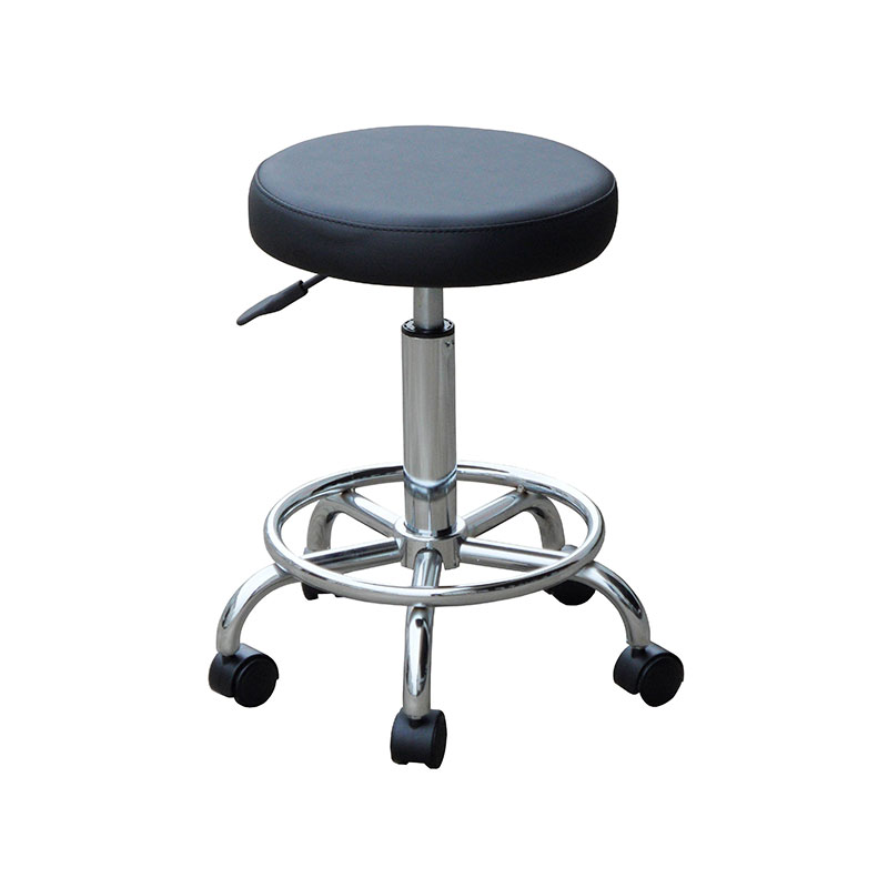HZ6002A chaise de tabouret de salon pivotante roulante
