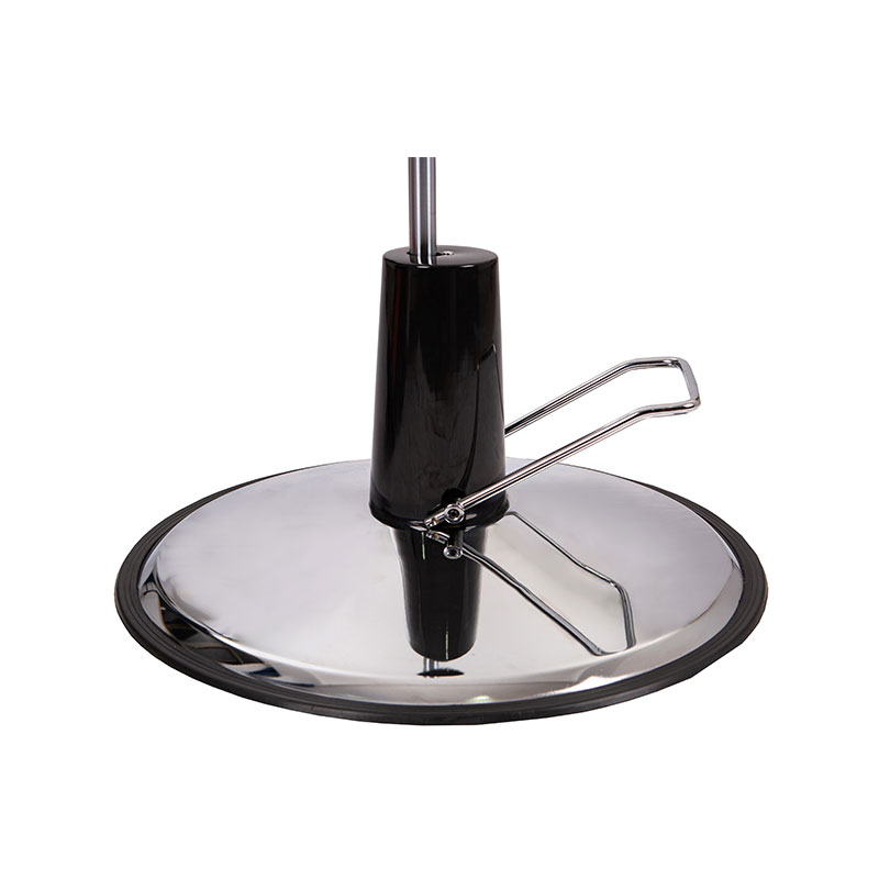 HZ02D Chaise de barbier pompe hydraulique noire avec base