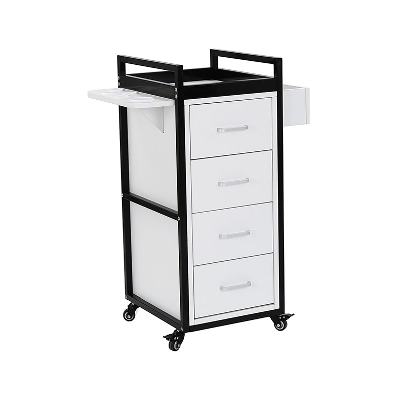 HZ2069BK / HZ2069W Chariot de salon de beauté noir et or