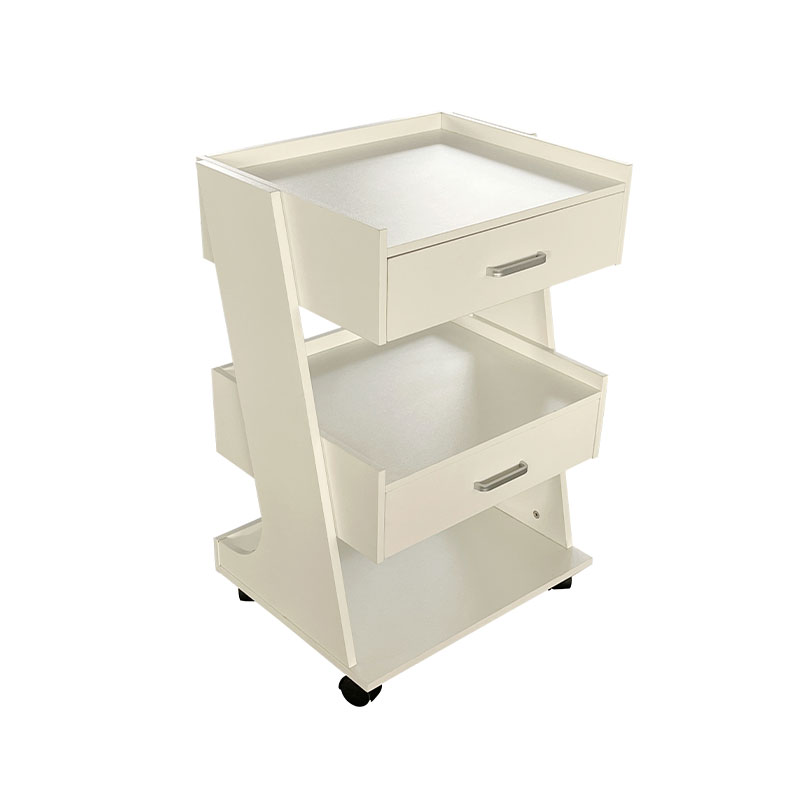 HZ2082BK/HZ2082 chariot de Salon avec roues chariot roulant station de barbier avec tiroirs