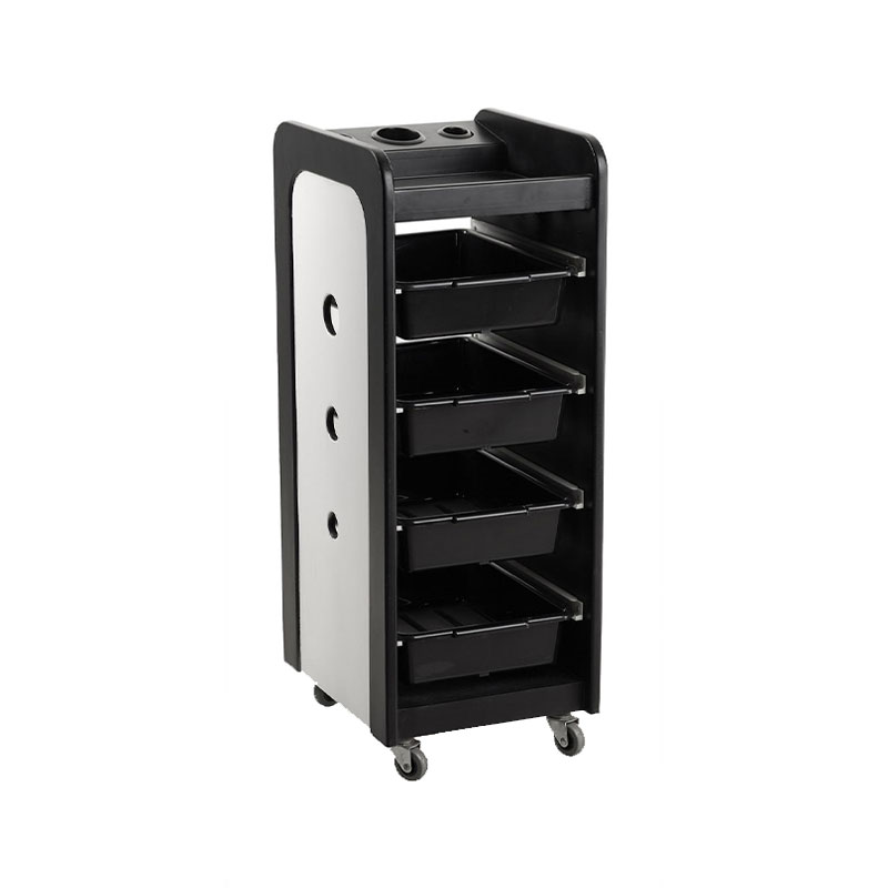 Chariot facial roulant de chariot de beauté de HZ2012 avec le dessus en verre