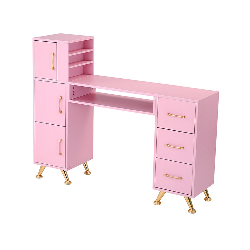 HZ2024BP Table de manucure pour manucure avec plateau en verre et repose-poignet