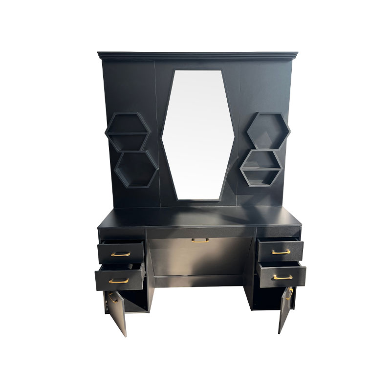 Vanité de maquillage HZ2040 avec bureau de vanité à miroir éclairé HD