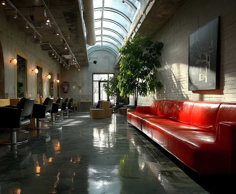 Banc d'attente de salon