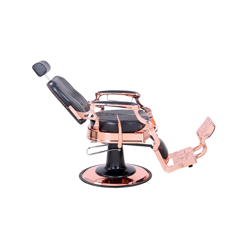 HZ87127 chaise de barbier à dossier carré inclinable hydraulique robuste de style Vintage