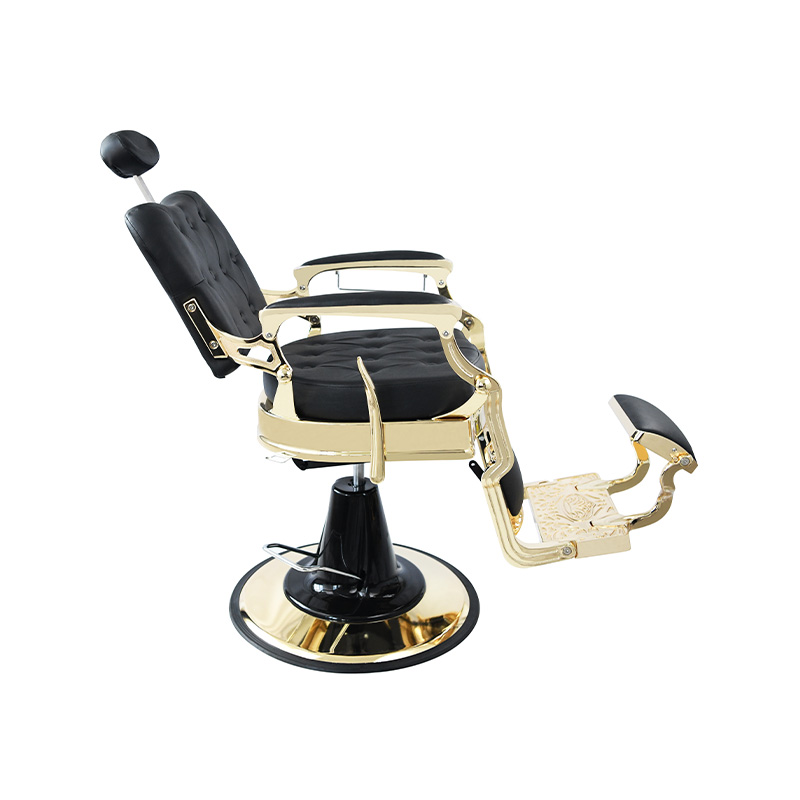 HZ8799F chaise de barbier à dossier carré inclinable hydraulique robuste de style Vintage