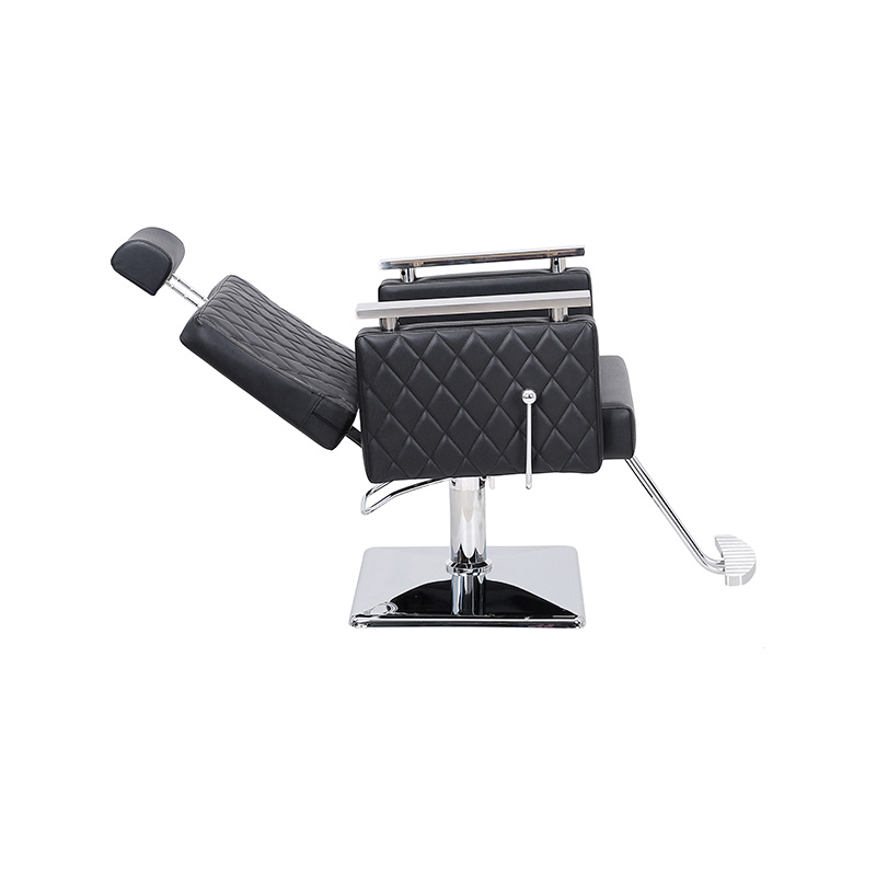 HZ8803D chaise de salon inclinable à dossier carré en diamant noir