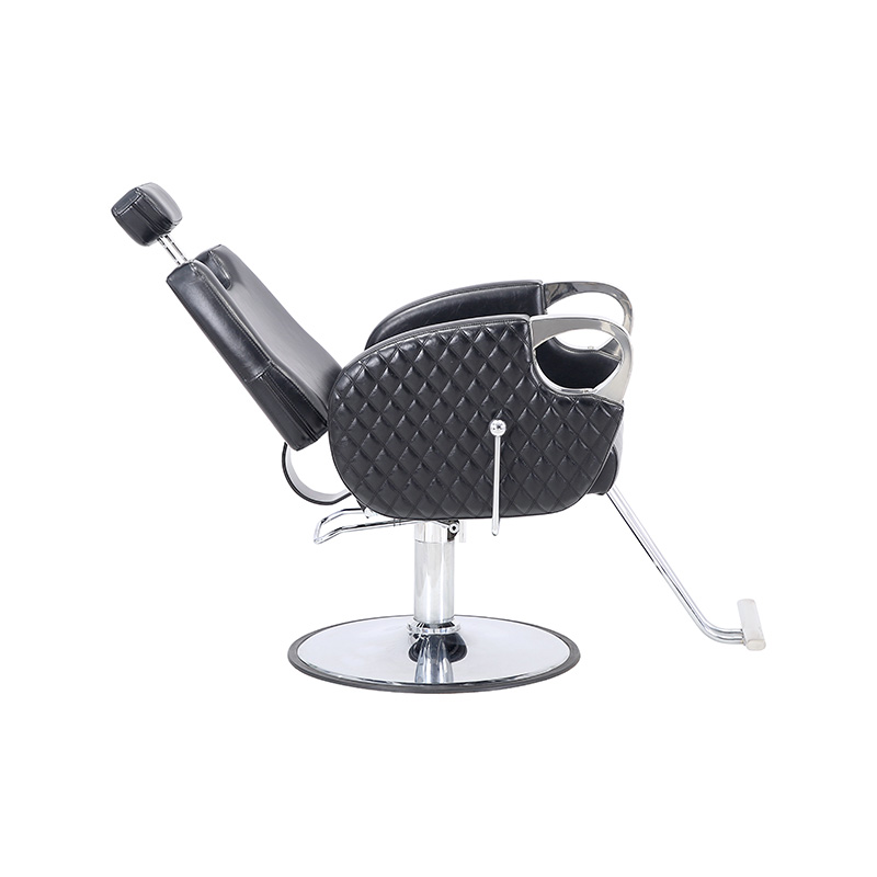 HZ8868B Chaise de salon de coiffure ergonomique noire