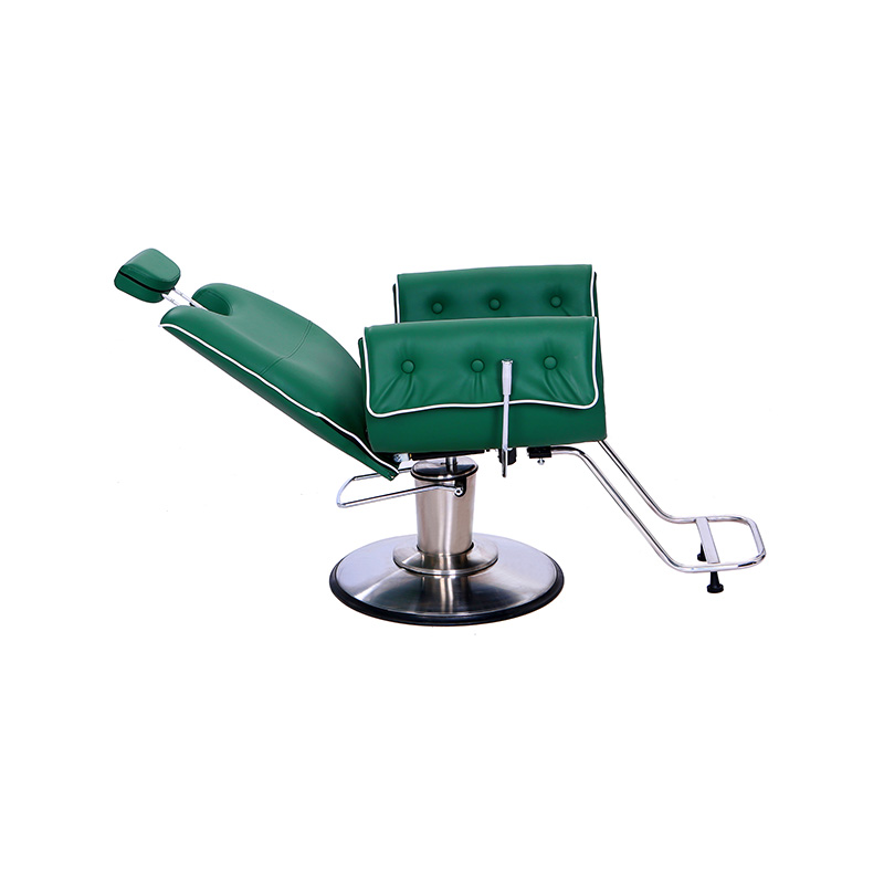 HZ88128 chaise de coiffure à effondrement hydraulique vert paon