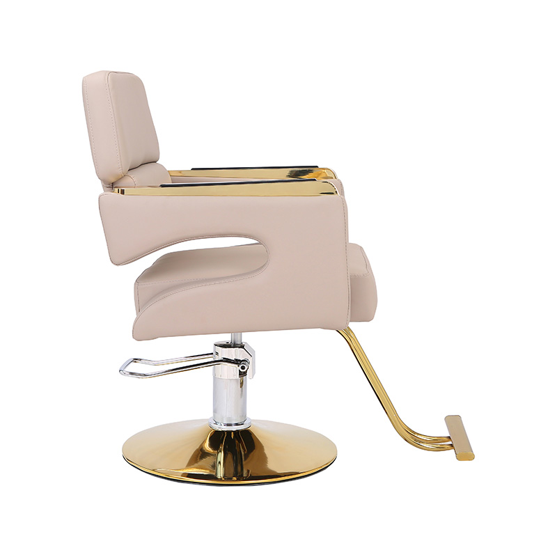 HZ88202/HZ88202BK Fauteuil de coiffure hydraulique noir/gris