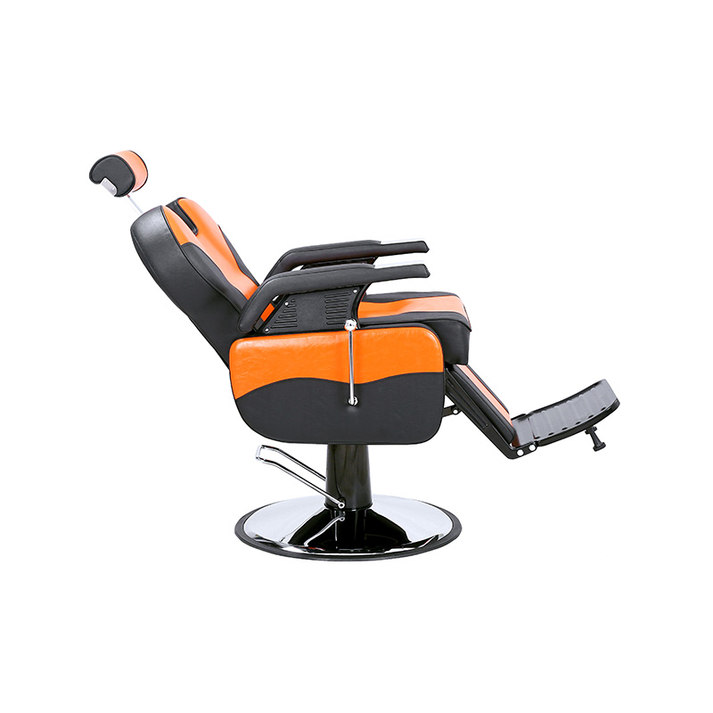 HZ8700BG Fauteuil hydraulique pour salon de coiffure orange et noir