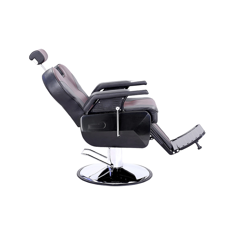 HZ8700BR Chaise de coiffure classique Plrk foie & noir