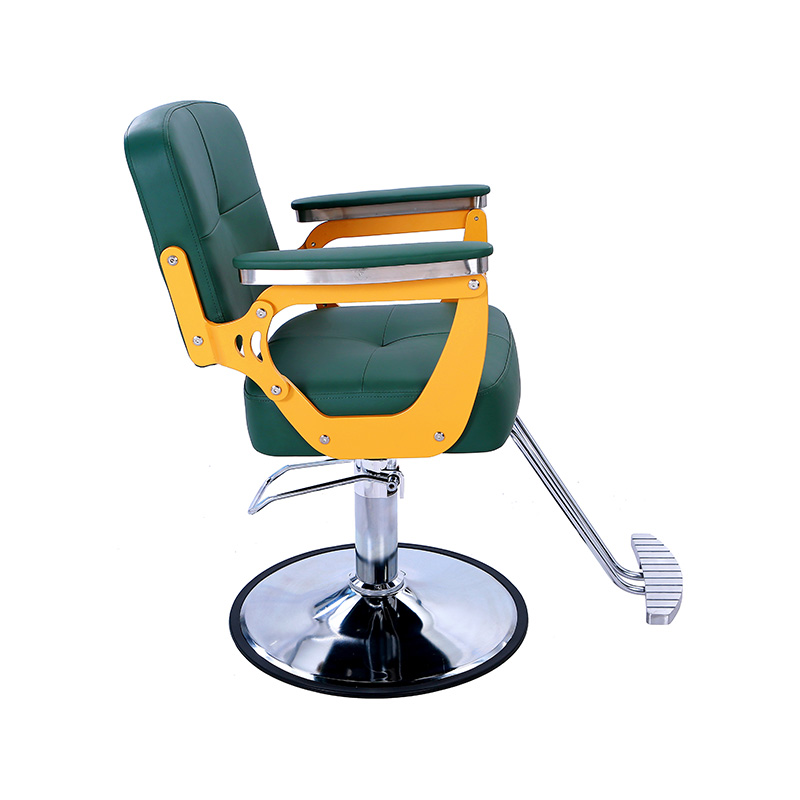 HZ88126 Chaises de coupe de salon vert foncé avec jaune