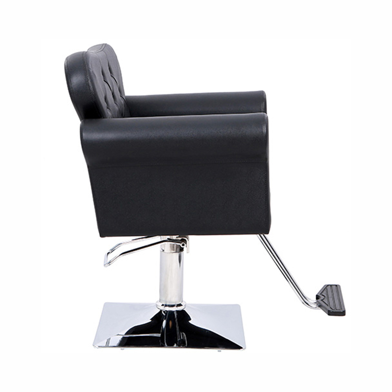 HZ88115 Chaise de salon de coiffure noire pour coiffeur