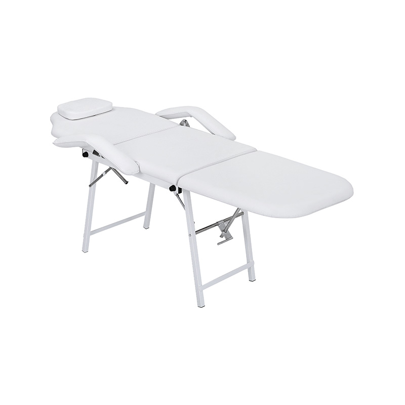 HZ018 Table de massage pliable blanche lit facial
