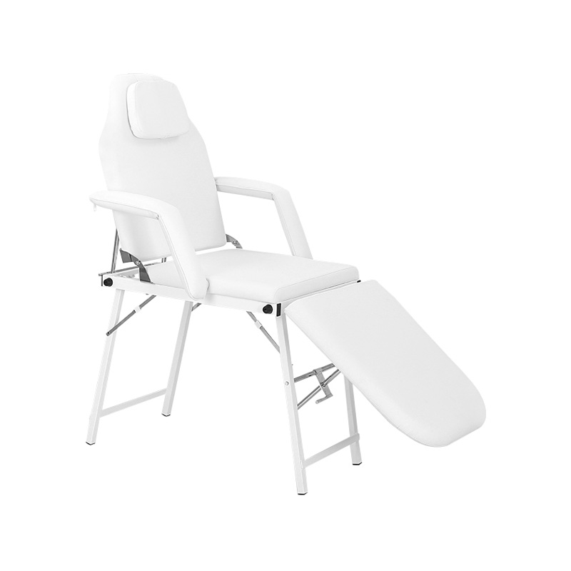 HZ018 Table de massage pliable blanche lit facial