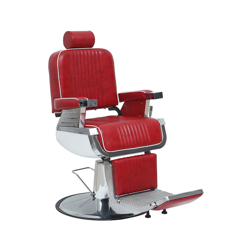 HZ8740BK/HZ8740BR/HZ8740RD/HZ8740BW/HZ8740RW chaise de barbier classique inclinable hydraulique rouge