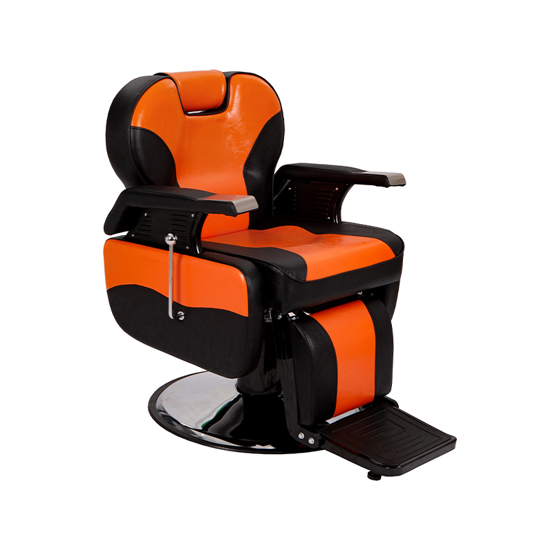 HZ8702D chaise de barbier classique noire inclinable chaise de styliste de salon de coiffure