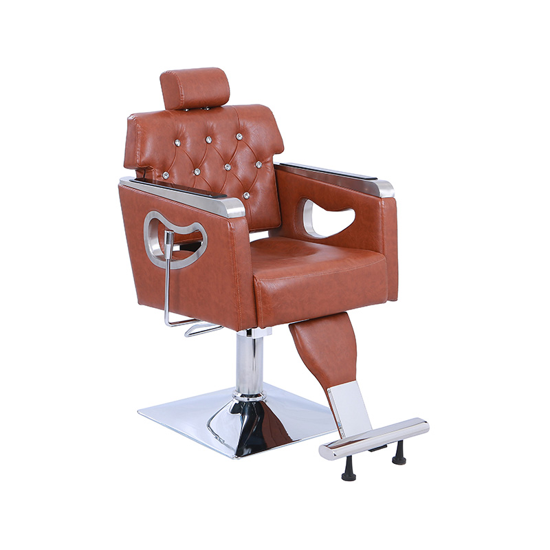 HZ87111GY / HZ87111WT / HZ87111PK / HZ87111BR / HZ87111 Chaise de salon inclinable robuste, chaise de style vintage pour coiffeur