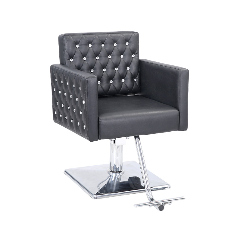 HZ8815Z Chaise de salon noire pour coiffeur, chaise de coiffure