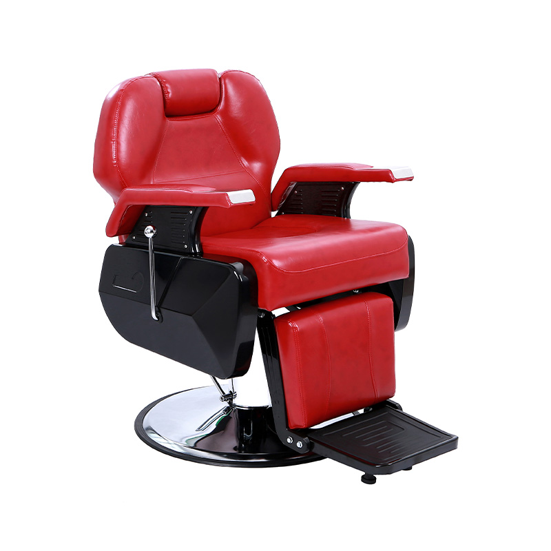 HZ8702CRD Chaise de barbier hydraulique lourde classique rouge sang de porc pour hommes