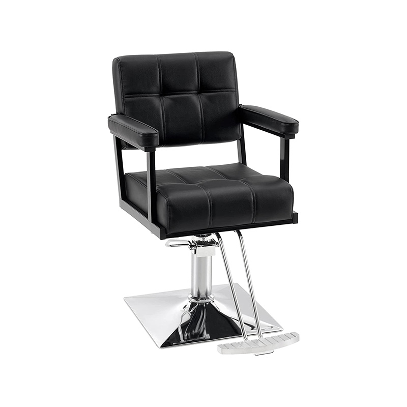 HZ88109B chaise de barbier pivotante à pompe hydraulique pour coiffeur noir
