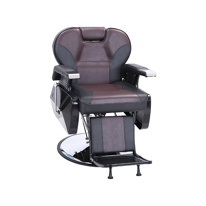 HZ8700BR Chaise de coiffure classique Plrk foie & noir