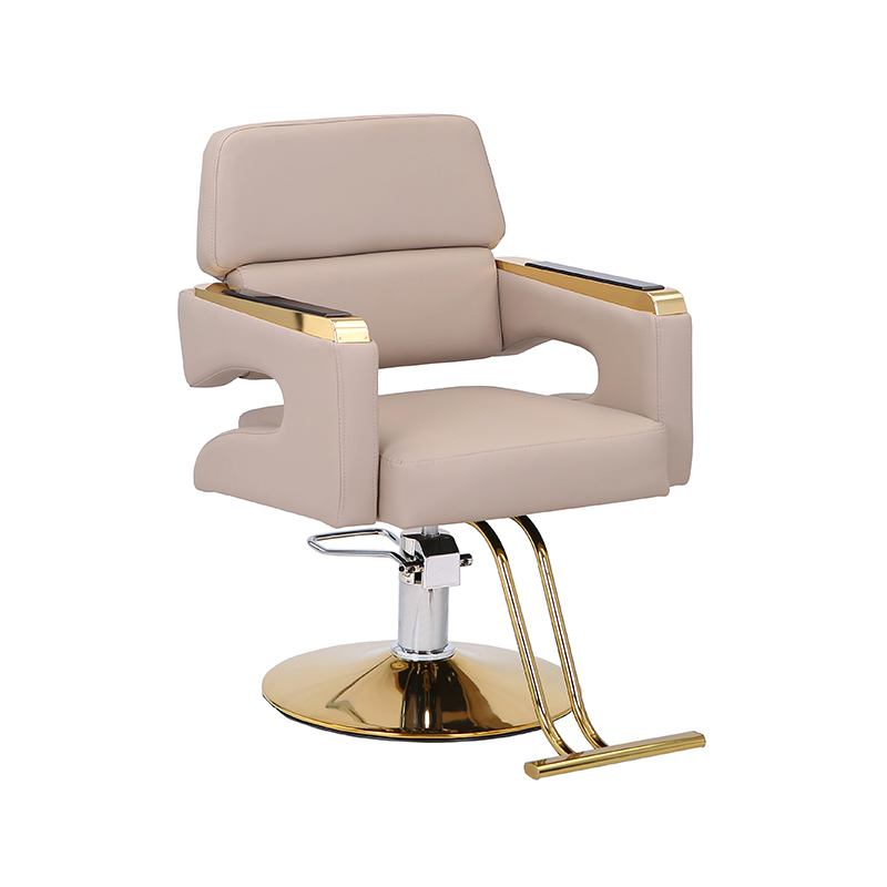 HZ88202/HZ88202BK Fauteuil de coiffure hydraulique noir/gris