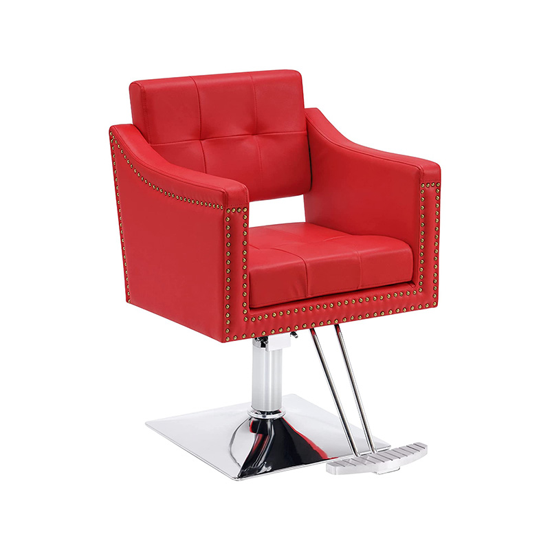 HZ88102 chaise de salon rouge pour coiffeur chaise de salon de coiffure hydraulique