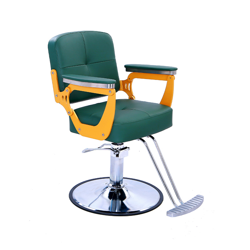 HZ88126 Chaises de coupe de salon vert foncé avec jaune