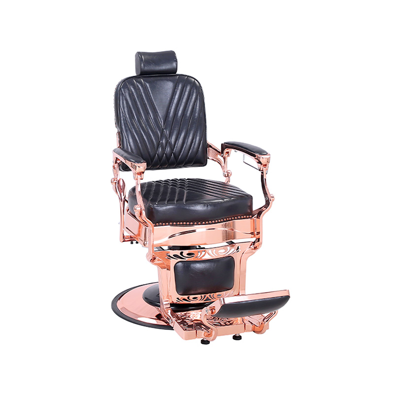 HZ87127 chaise de barbier à dossier carré inclinable hydraulique robuste de style Vintage