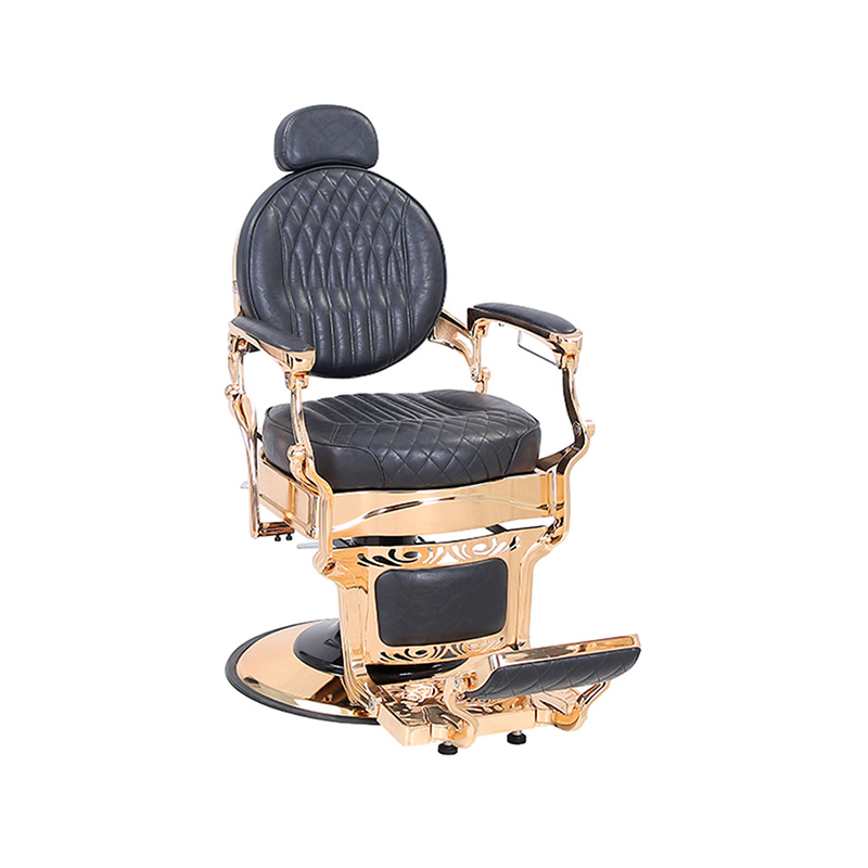 HZHZ8799E Chaise de coiffure rétro à carreaux noirs