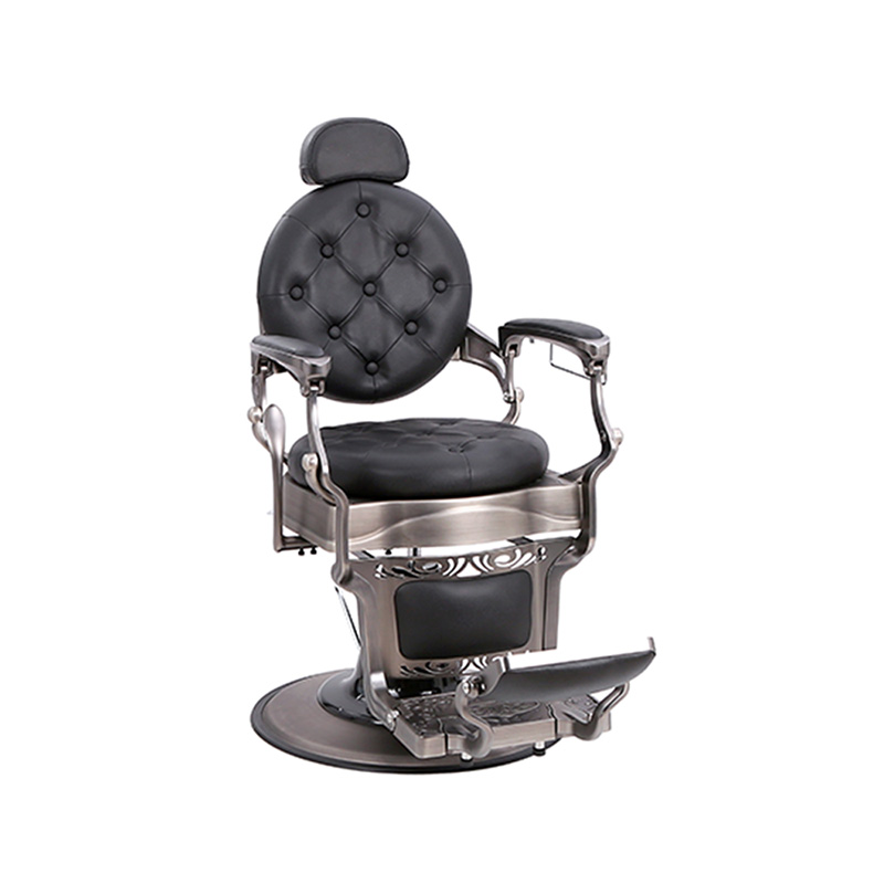 HZ8799QH Fauteuil de coiffure rétro gris pistolet