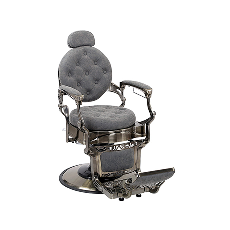 HZ8799QM Chaise de coiffure coussin rond gris