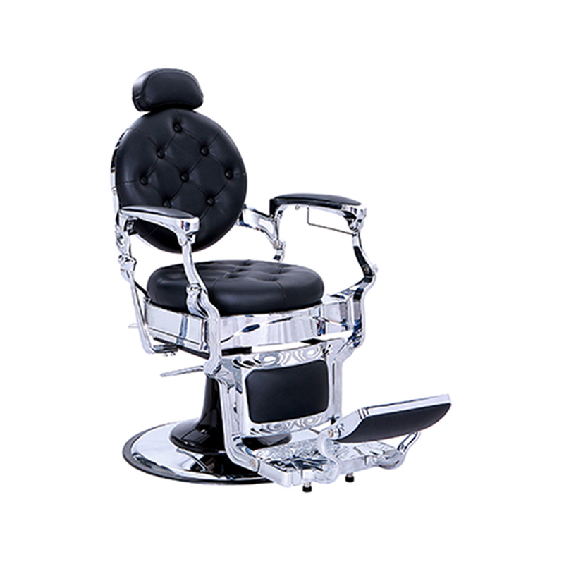 HZ8799SL chaise de barbier d'équipement de salon de coiffure de cadre argenté