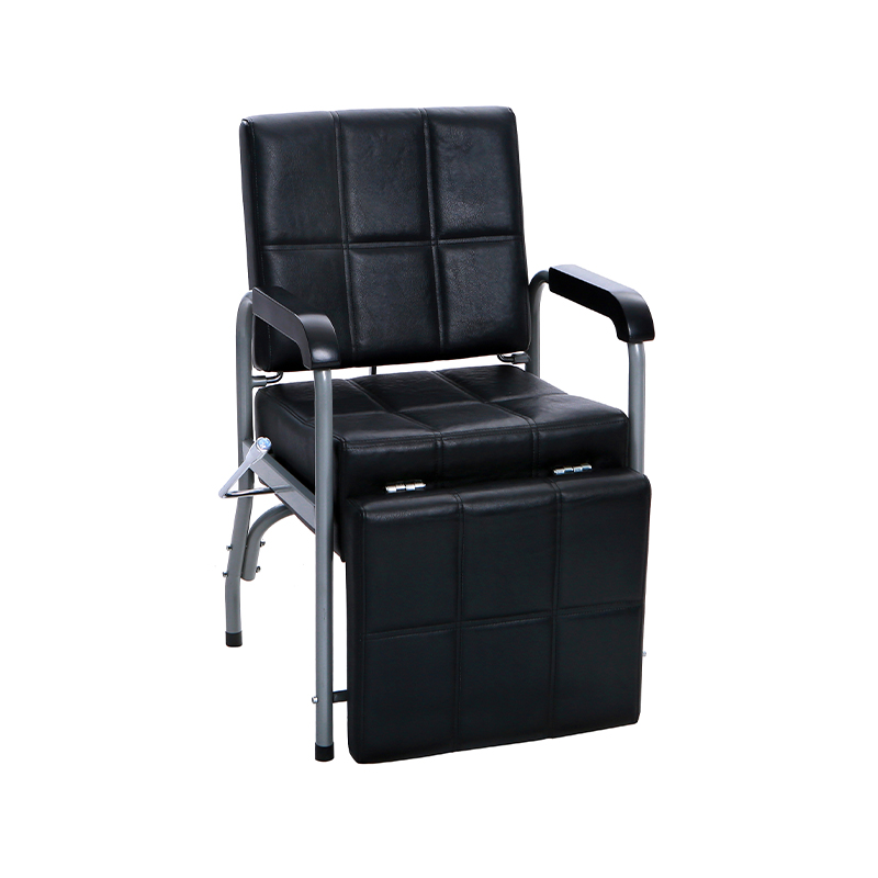 HZ7011D Fauteuil de shampoing inclinable carré noir pour salon