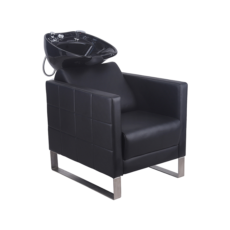 Bol et chaise en céramique pour shampoing à contre-courant noir HZ9102 / HZ9102H