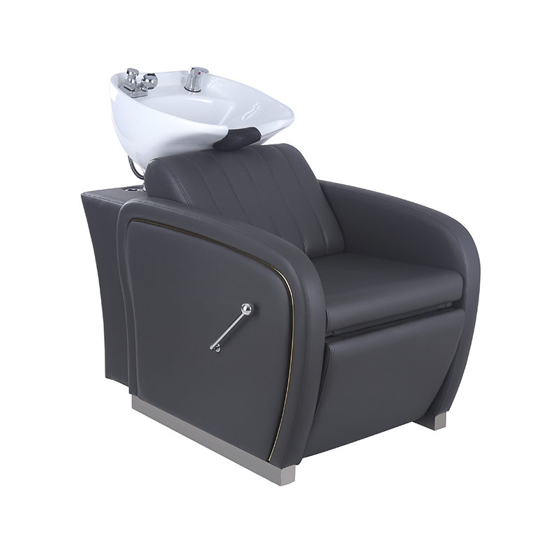 HZ9089E Fauteuil à shampoing noir & fil avec repose-pieds