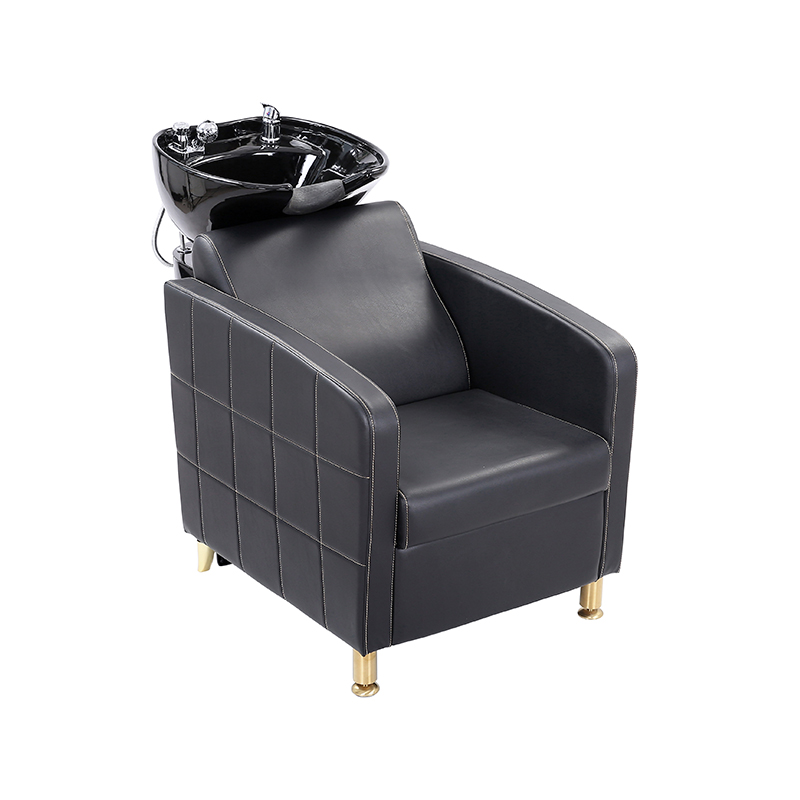 HZ9105 Fauteuil à shampoing siège extra large et évier en porcelaine pour laver les cheveux