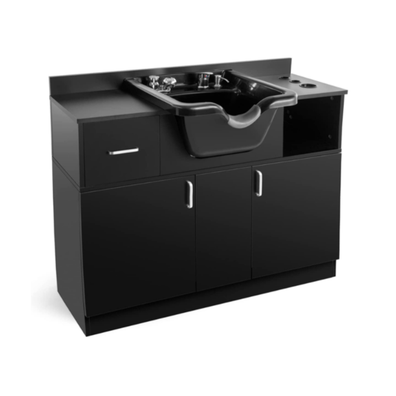 HZ901 Station d'évier de lavage à contre-courant de shampoing multifonctionnelle avec bol de shampoing